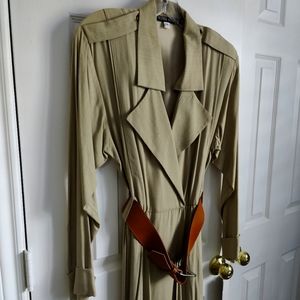 NEW Deborah Kuchme Khaki Dress Coat